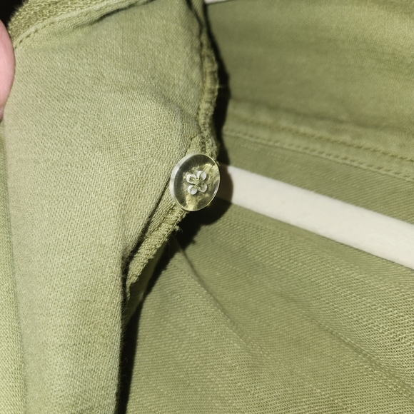 We The Free Army/Olive Green Carmen Moto Jacket With Hood Size S Sweatshirt Feel - Picture 11 of 16
